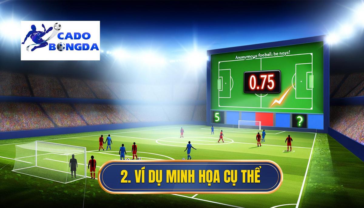 Kèo chấp 0.75 là gì? Phân tích toàn diện từ A đến Z 2 Ví dụ minh họa chi tiết