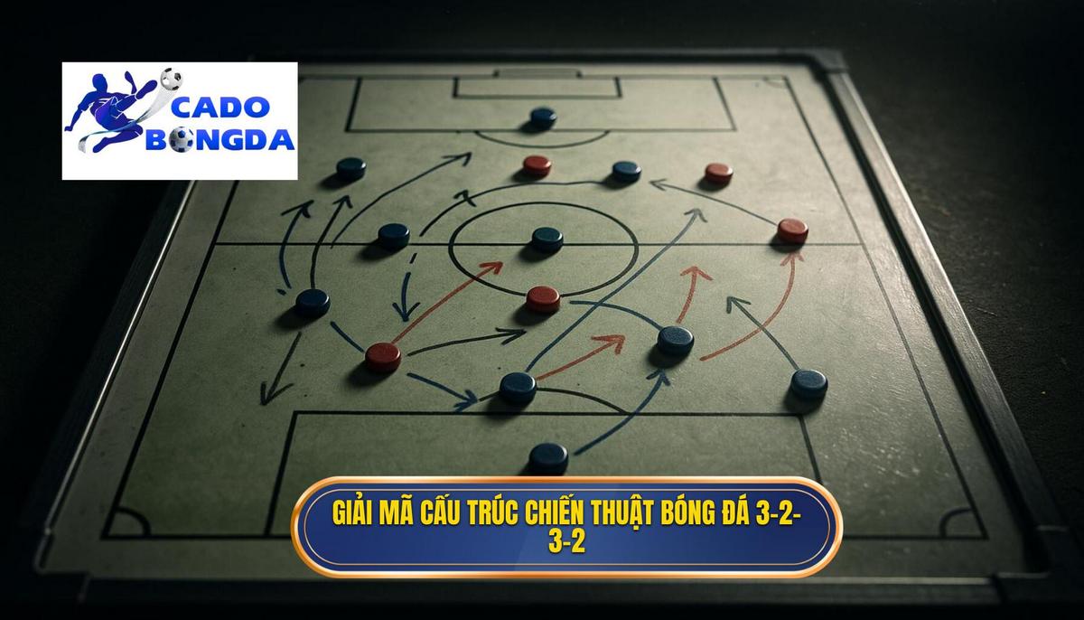 Giải Mã Cấu Trúc Cơ Bản của Chiến thuật bóng đá 3-2-3-2