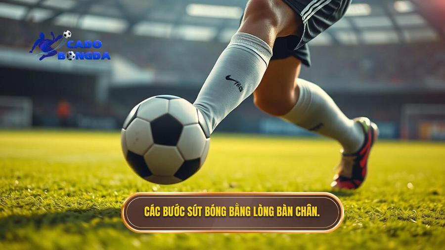 Các bước sút bóng bằng lòng bàn chân.