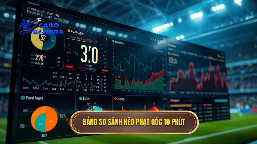Bảng so sánh kèo phạt góc 10 phút